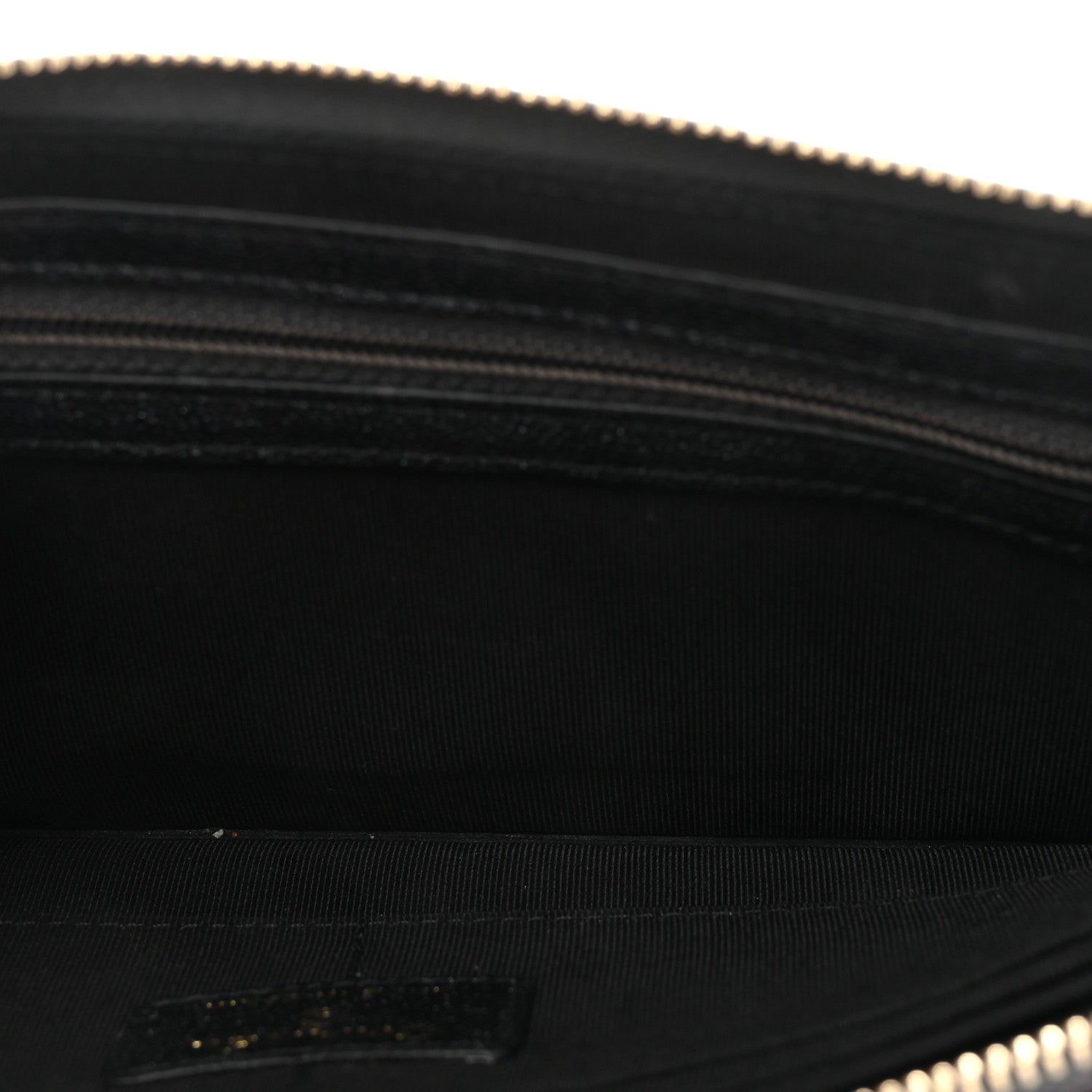 Chanel Iridescent Caviar Quilted Classic Pouch With Handle Black