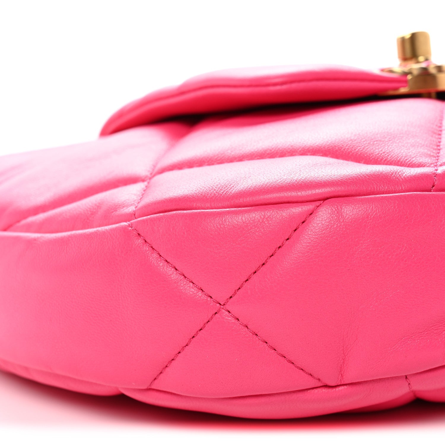 Chanel Lambskin Quilted Chanel 19 Hobo Pink