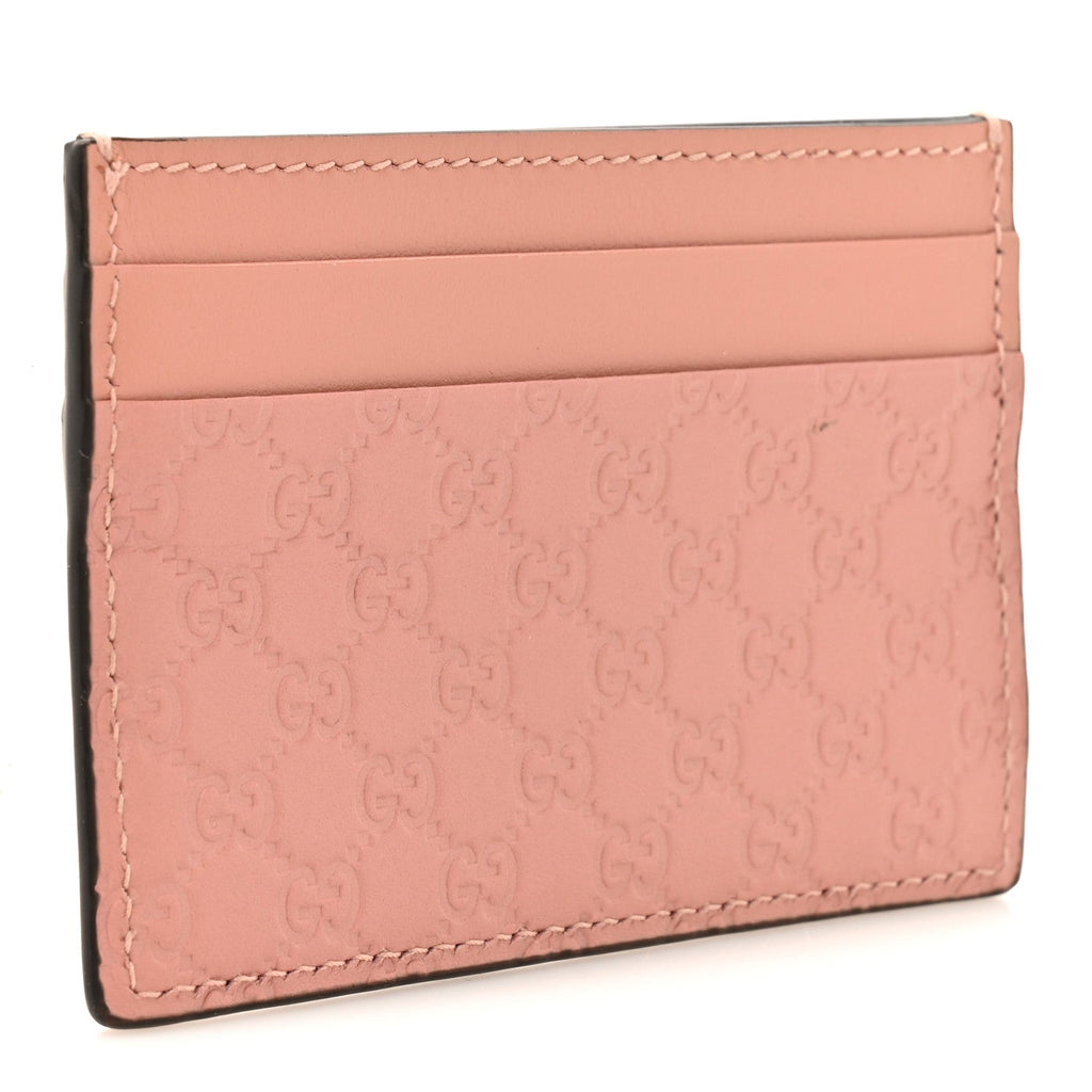 Gucci Microguccissima Card Holder Soft Pink