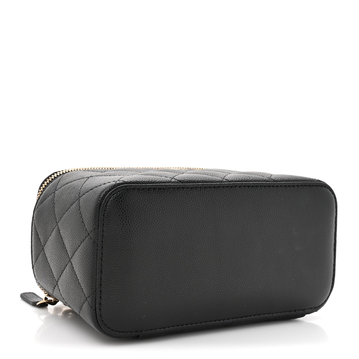Chanel Caviar Quilted Small Vanity Case With Chain Black
