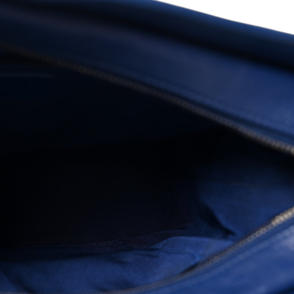 Chanel Aged Calfskin Quilted Medium Gabrielle Hobo Blue