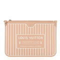 Louis Vuitton Calfskin Neverfull Inside Out MM Pochette Dune Hazelnut