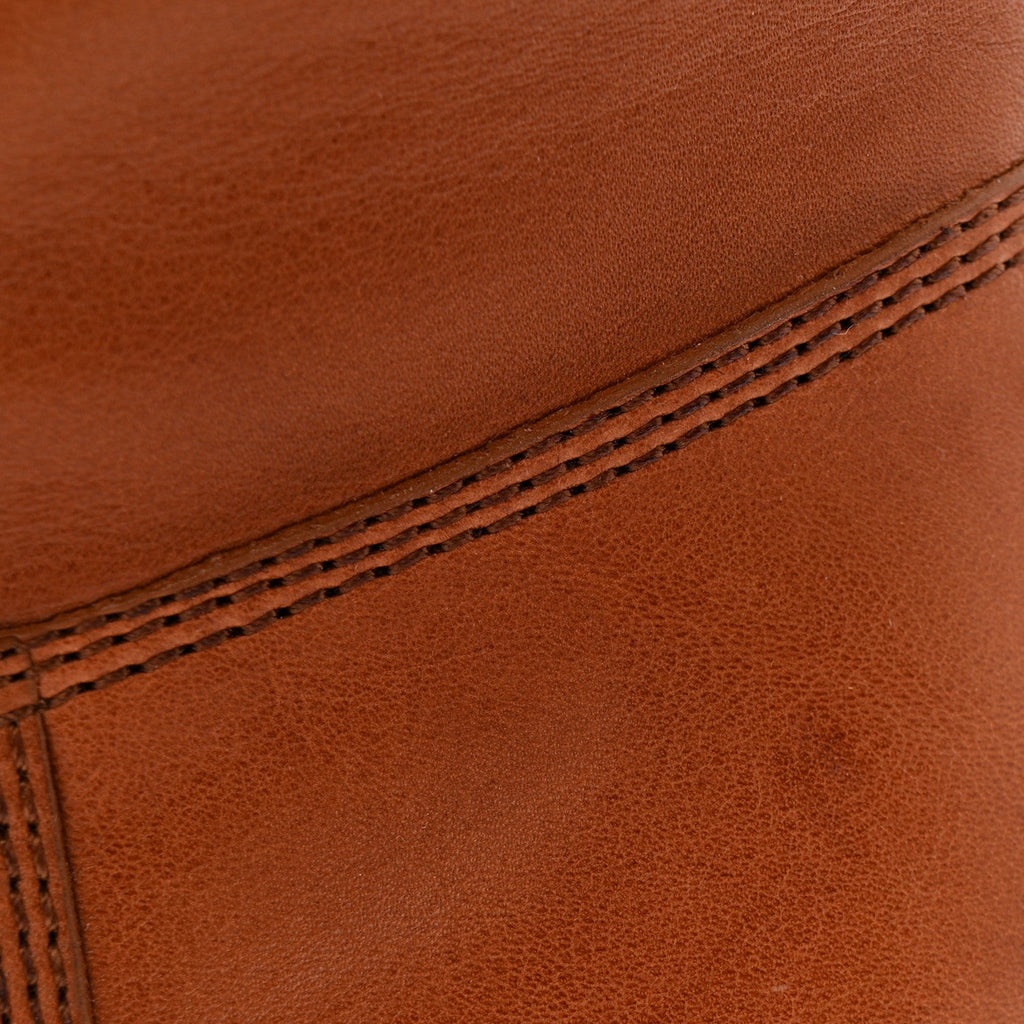 Calfskin CC Logo Mid Calf Boots 39 Brown