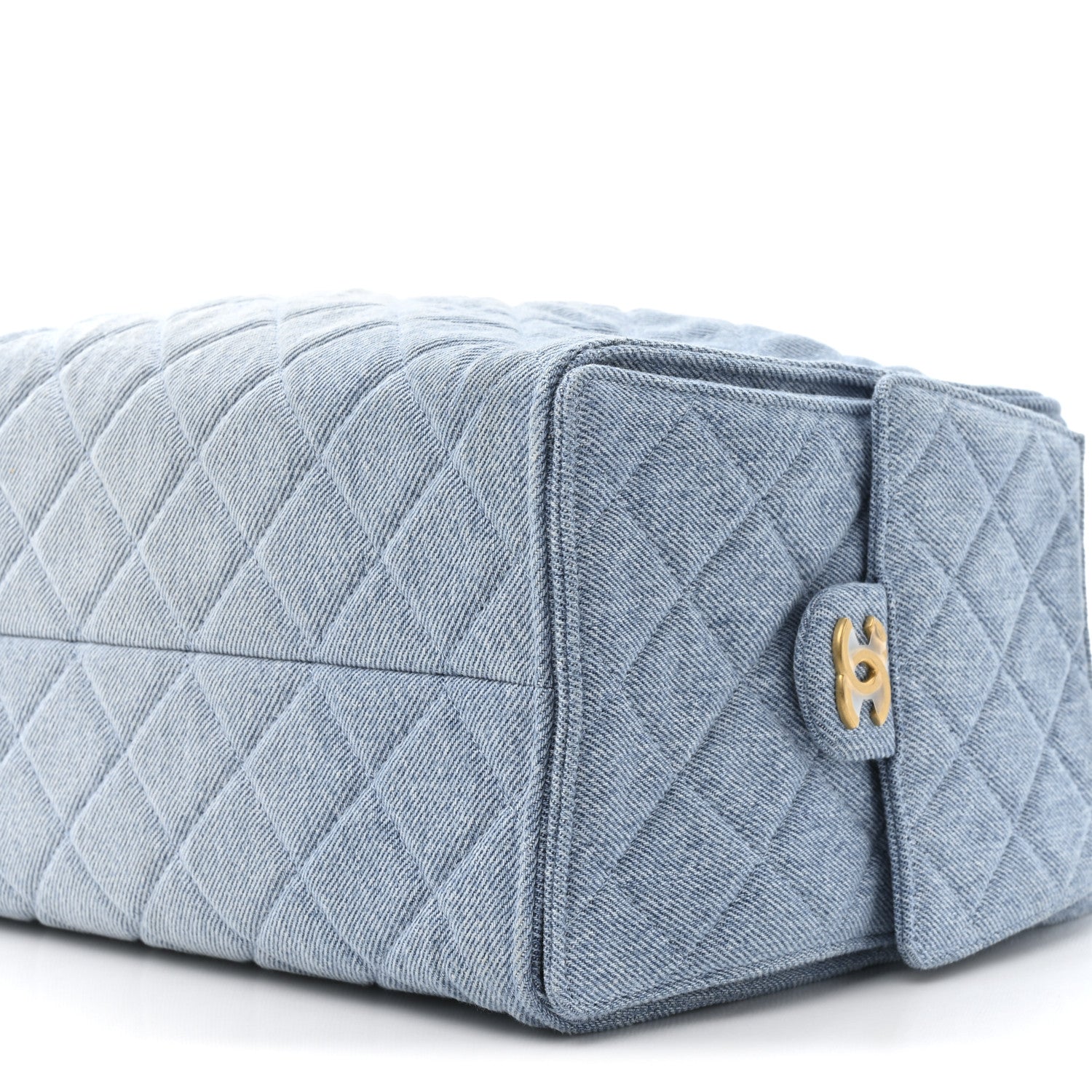 Chanel Washed Denim Quilted Medium Chanel 25 Handbag Blue