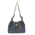 Chanel Suede Quilted Small Chanel 25 Handbag Blue