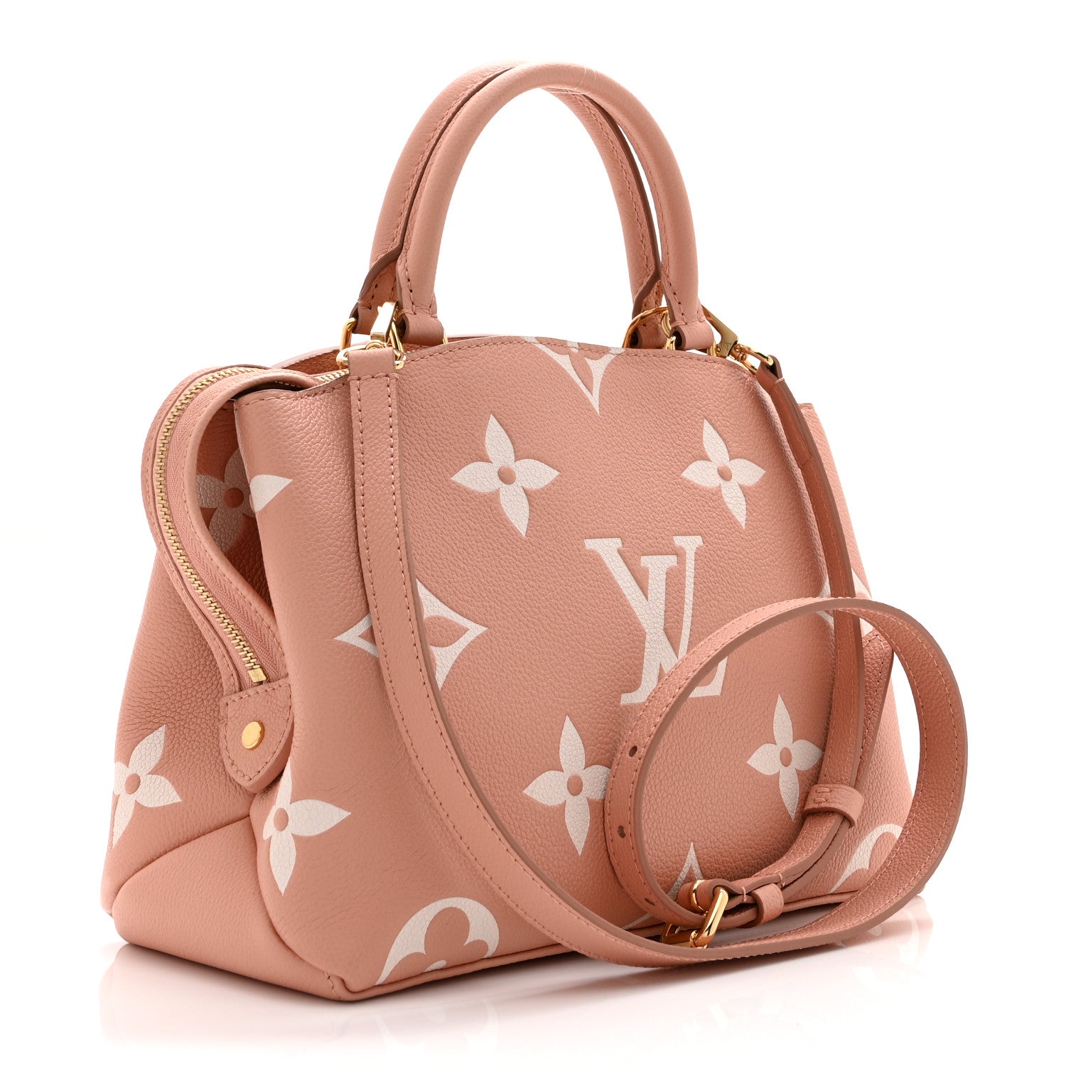 Louis Vuitton Empreinte Monogram Giant Petit Palais Rose Trianon Creme