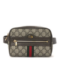 Gucci GG Supreme Monogram Web Small Ophidia Belt Bag 75 30 Dark Brown