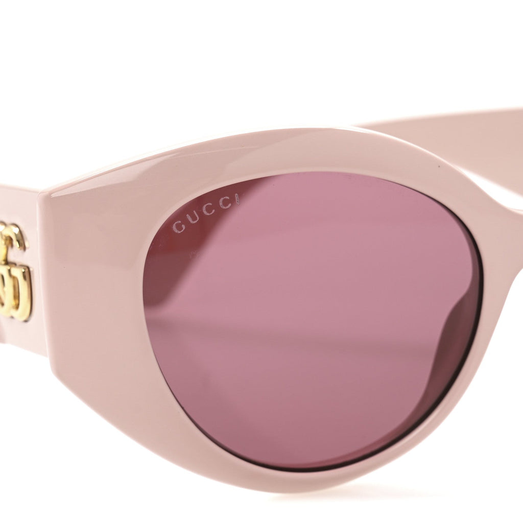 Gucci Acetate GG Cat Eye Sunglasses GG0809S Pink