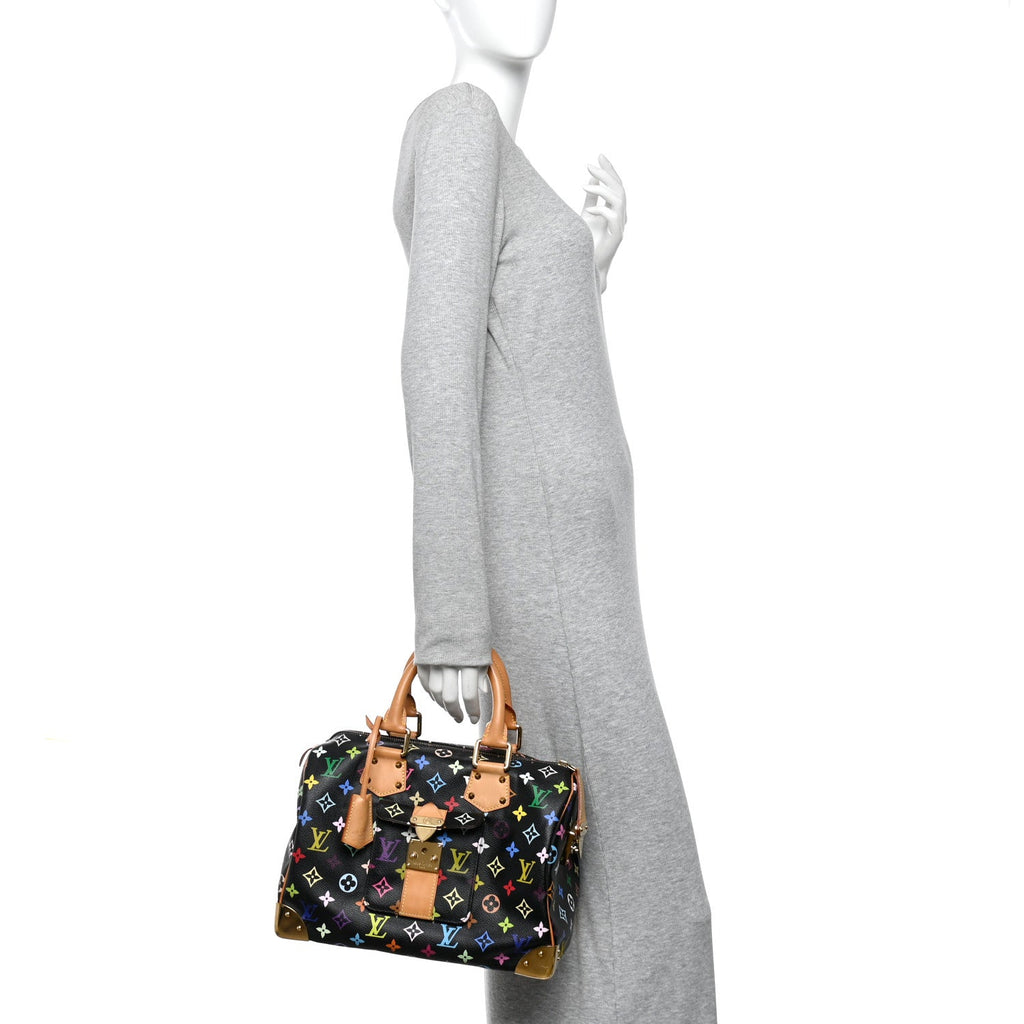 Louis Vuitton Monogram Multicolor Speedy 30 Black