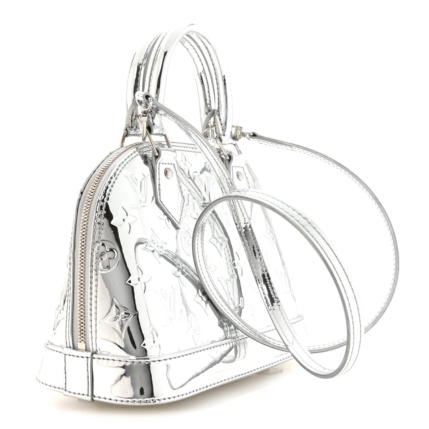 Louis Vuitton Monogram Miroir Alma BB Silver