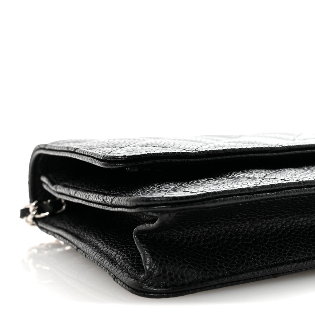 Chanel Caviar Quilted Wallet on Chain WOC Black