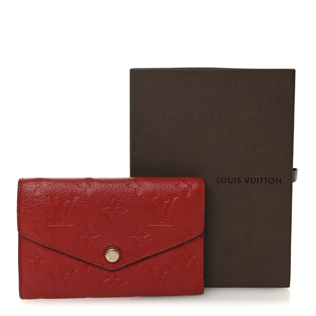 Louis Vuitton Empreinte Compact Curieuse Wallet Cherry
