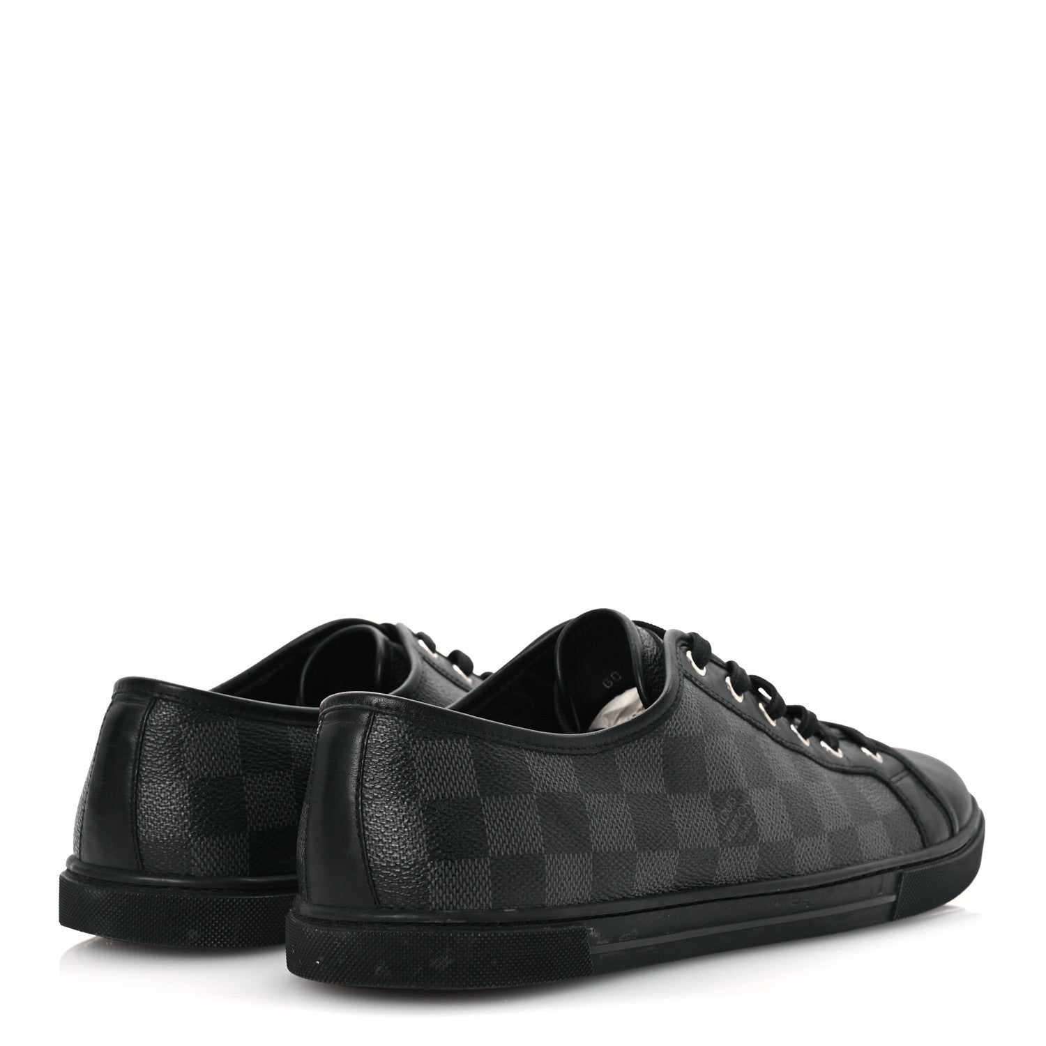Louis Vuitton Calfskin Damier Graphite Sneakers 7.5