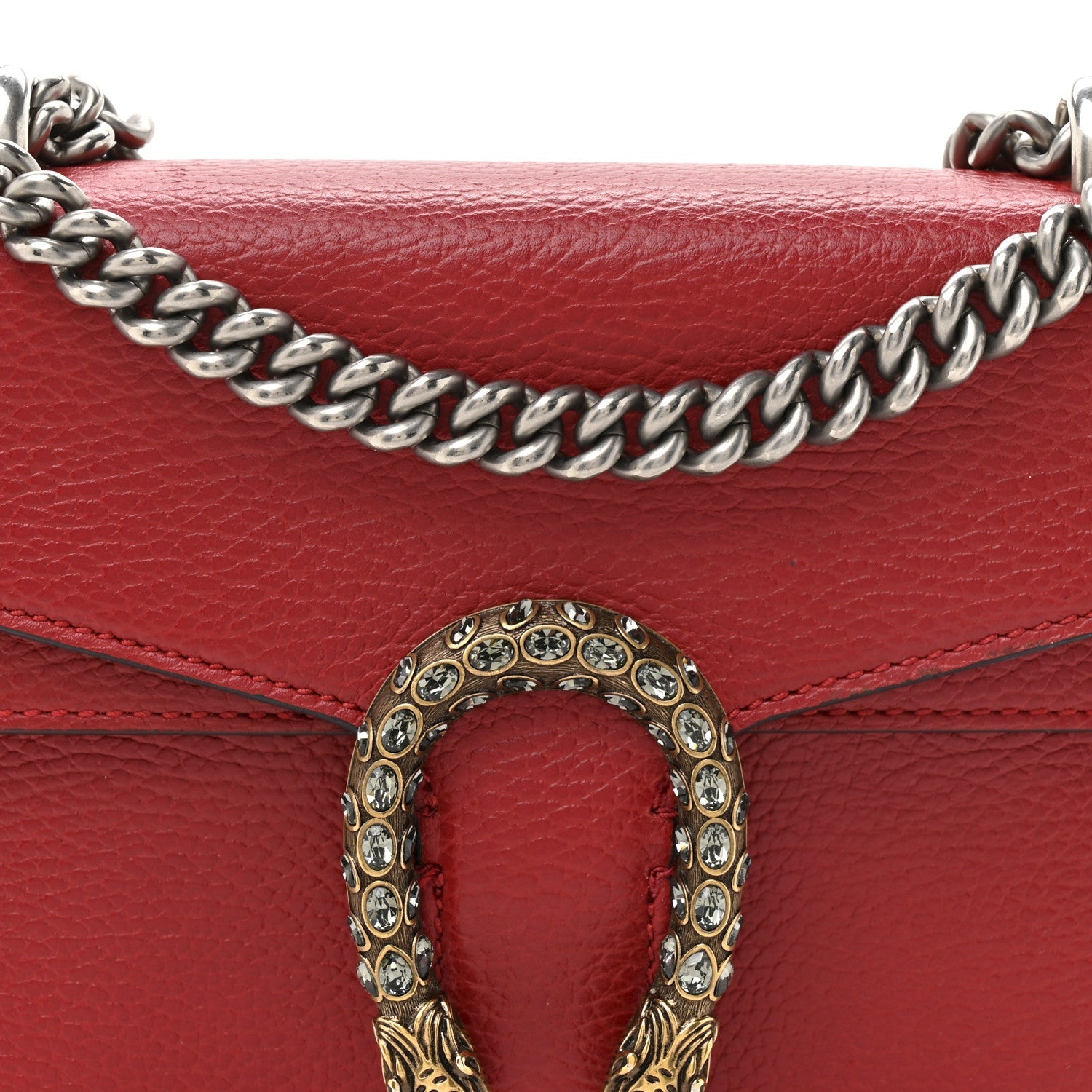Gucci Calfskin Mini Dionysus Shoulder Bag Hibiscus Red