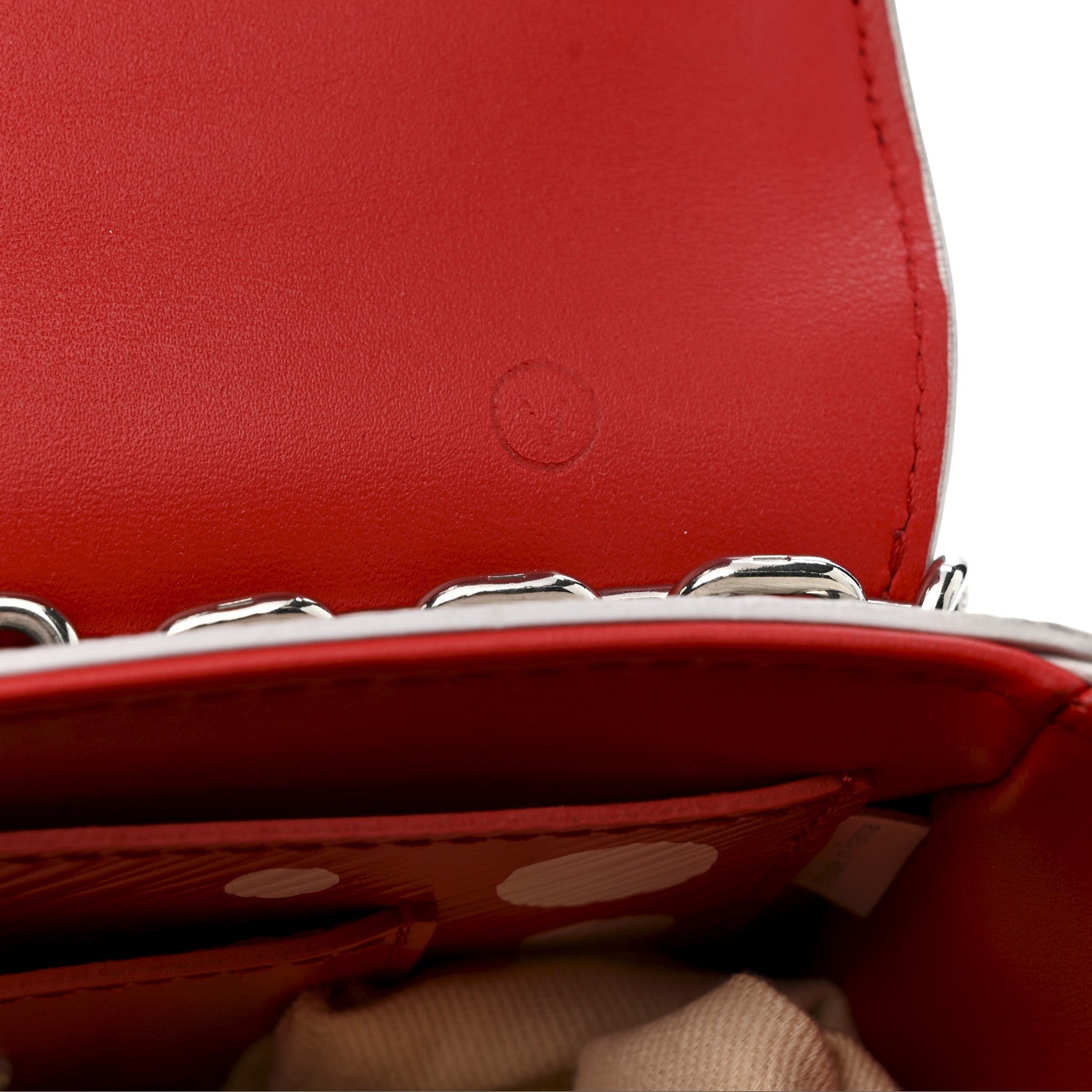 Louis Vuitton LV X YK Epi Infinity Dots Twist Shoulder Bag PM White Red