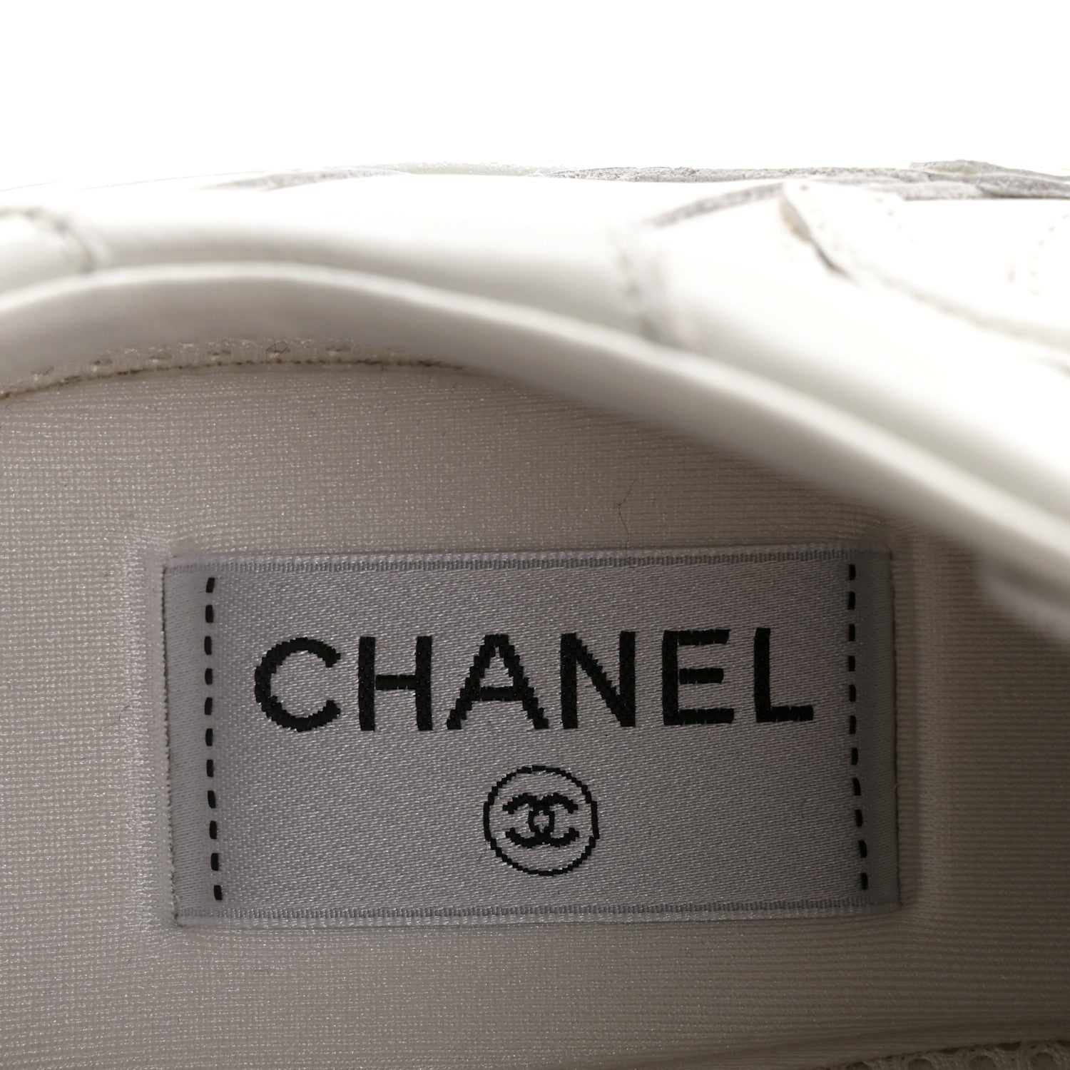 Calfskin Womens CC Sneakers 40 White