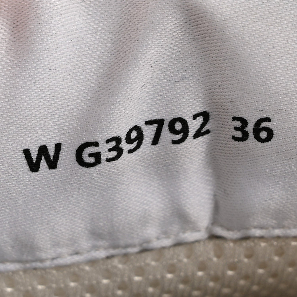 Fabric Laminated Calfskin Stretch CC Sneakers 36 White Silver