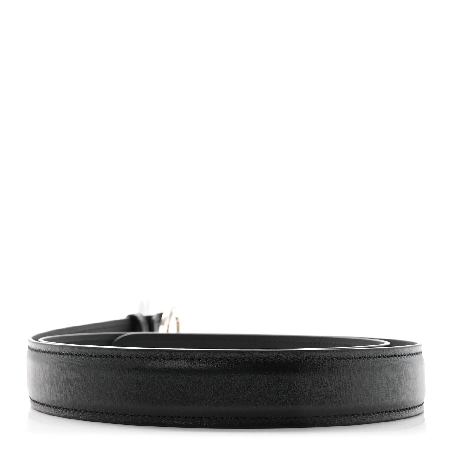 Gucci Lux Calfskin Blondie Interlocking G 30mm Belt 110 44 Black