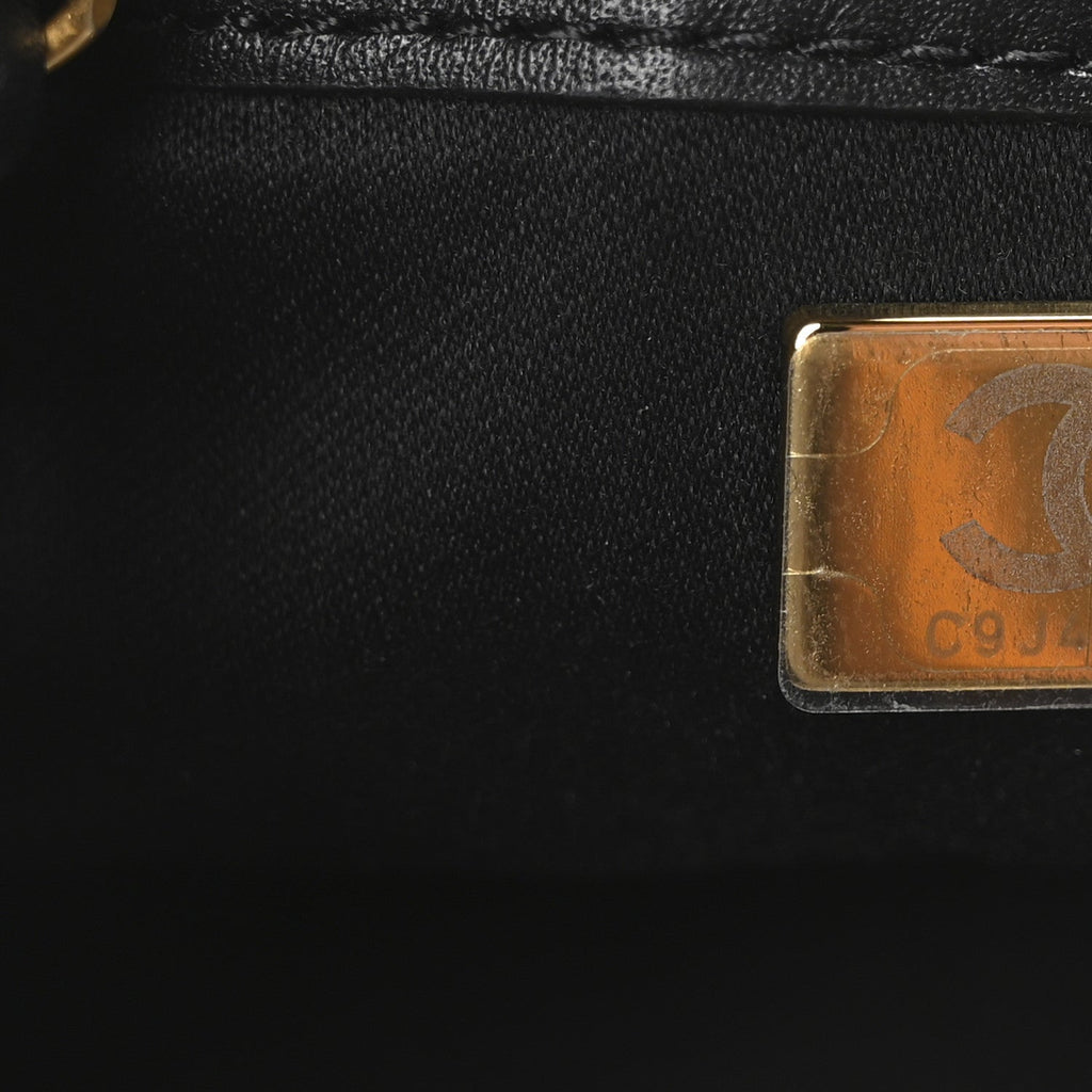 Chanel Suede Quilted Small Chanel 25 Handbag Black