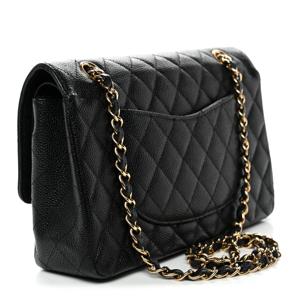Chanel Caviar Quilted Medium Double Flap Black
