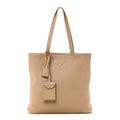 Prada Vitello Daino Soft Large Tote Bag Sabbia