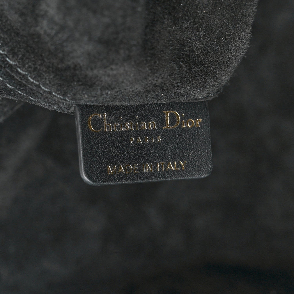 Christian Dior Calfskin Macrocannage Large Toujours Black