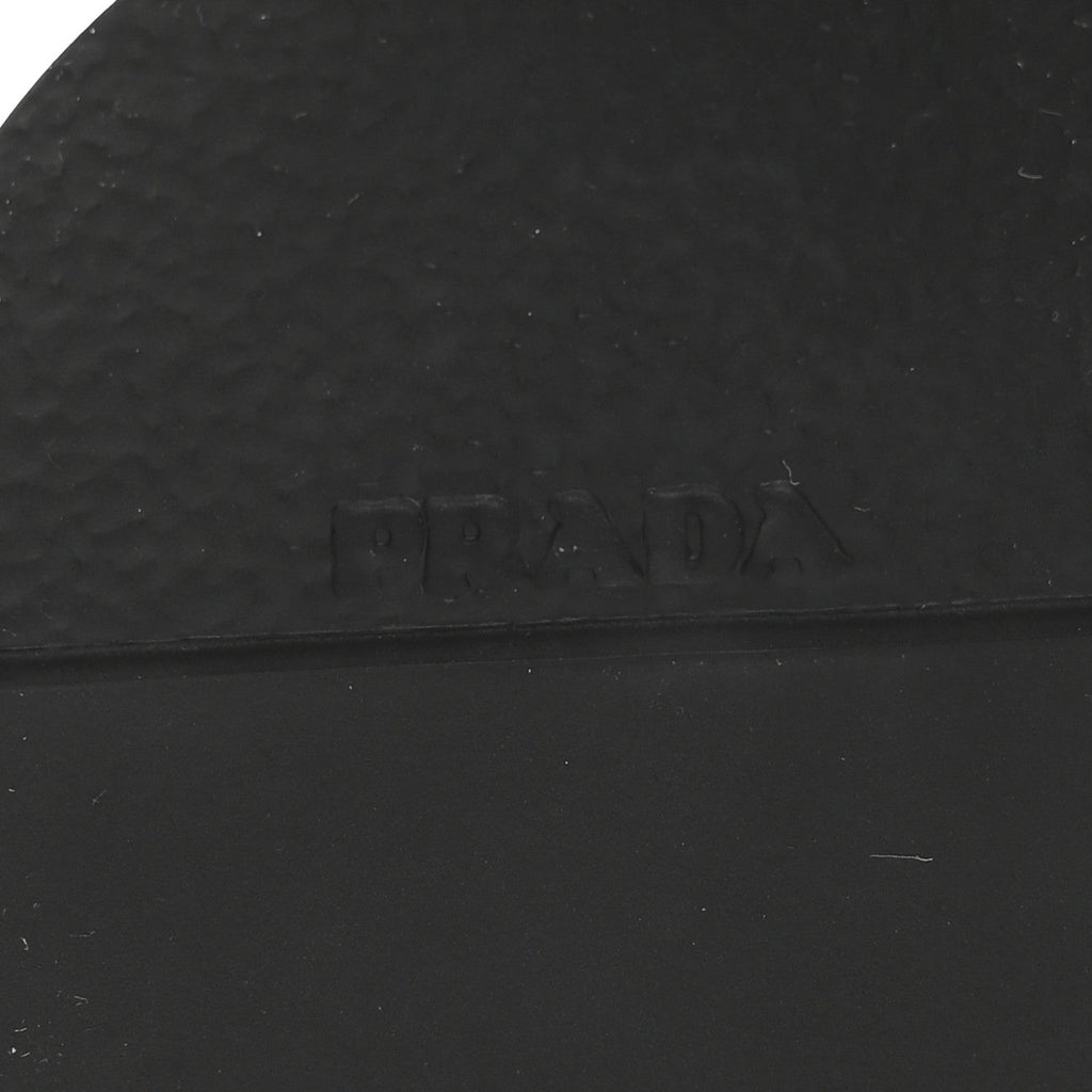 Prada Spazzolato Loafers 37.5 Black
