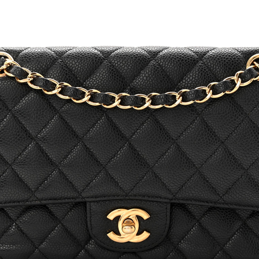 Chanel Caviar Quilted Medium Double Flap Black