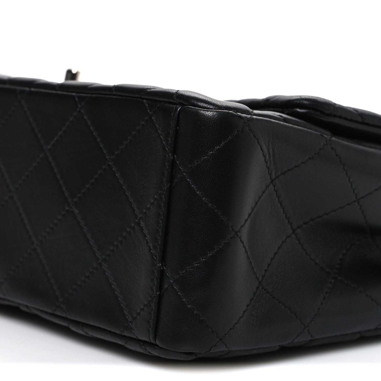 Chanel Lambskin Quilted Maxi Single Flap Black