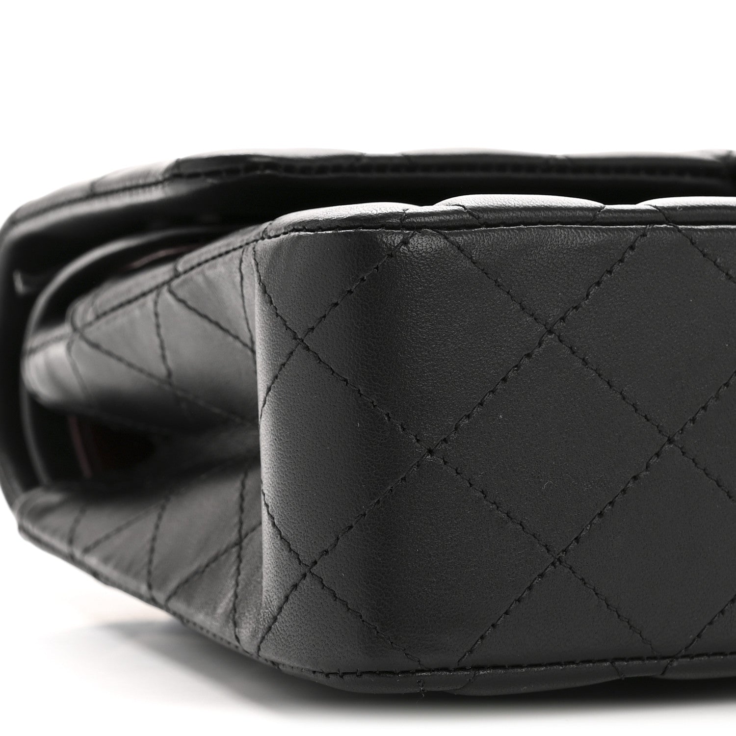 Chanel Lambskin Quilted Medium Double Flap Black