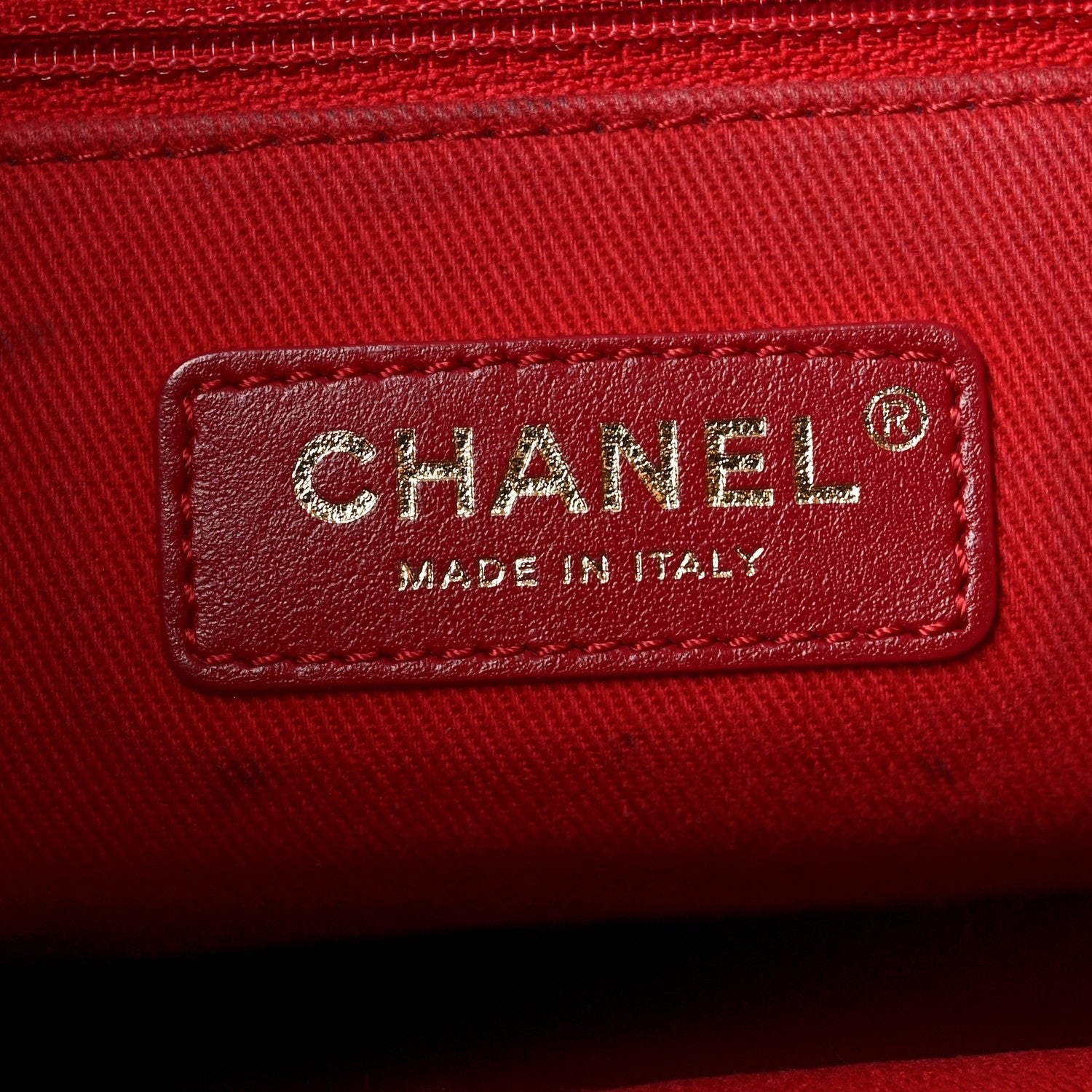 Chanel Mixed Fibers Striped Deauville Drawstring Bag Red