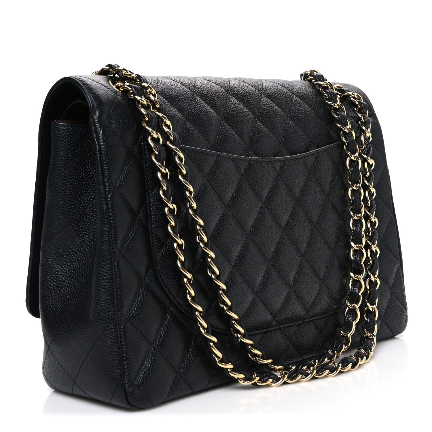 Chanel Caviar Quilted Maxi Double Flap Black