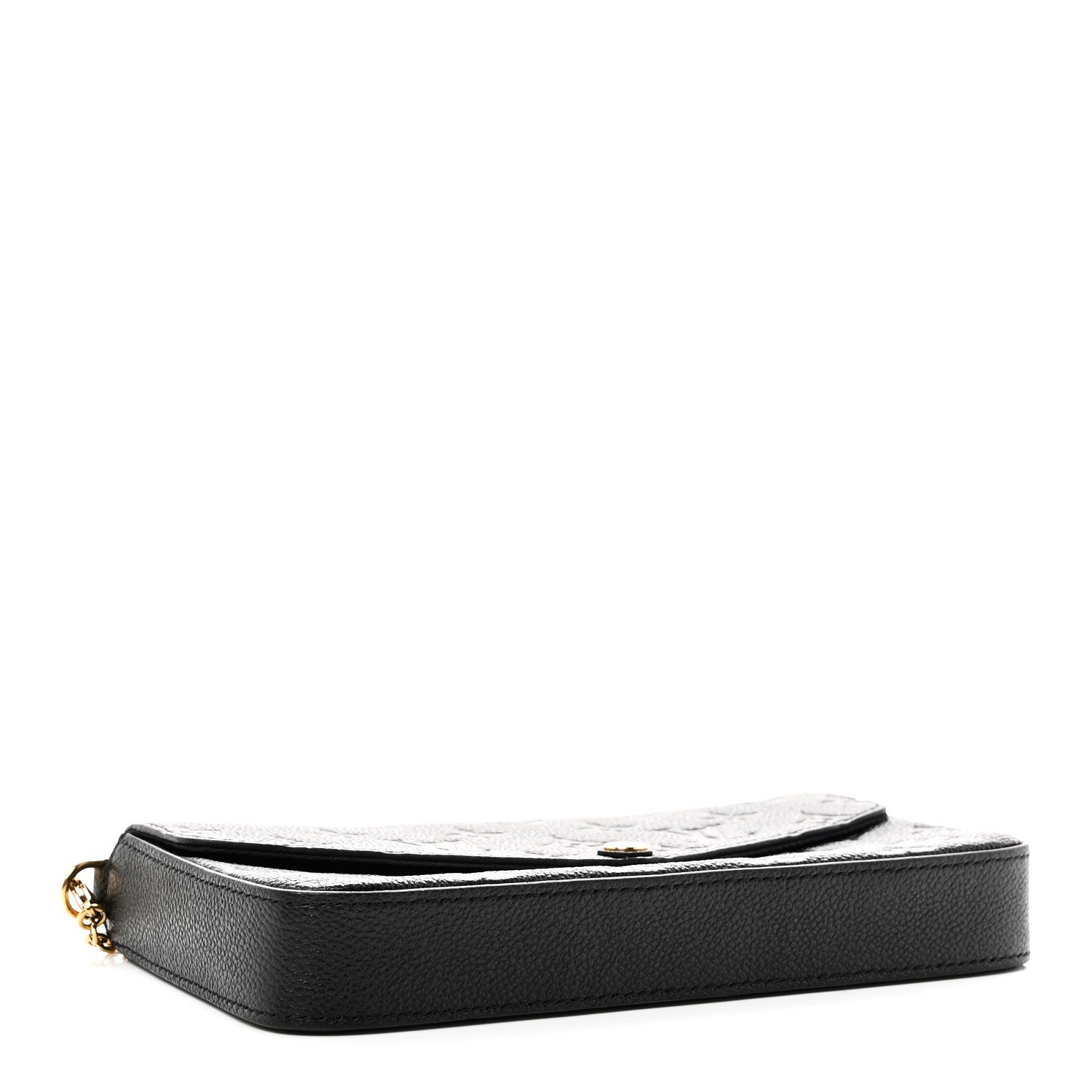 Louis Vuitton Empreinte Pochette Felicie Chain Wallet Black