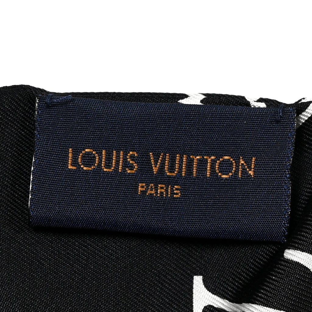 Louis Vuitton Silk Monogram Confidential Bandeau Black