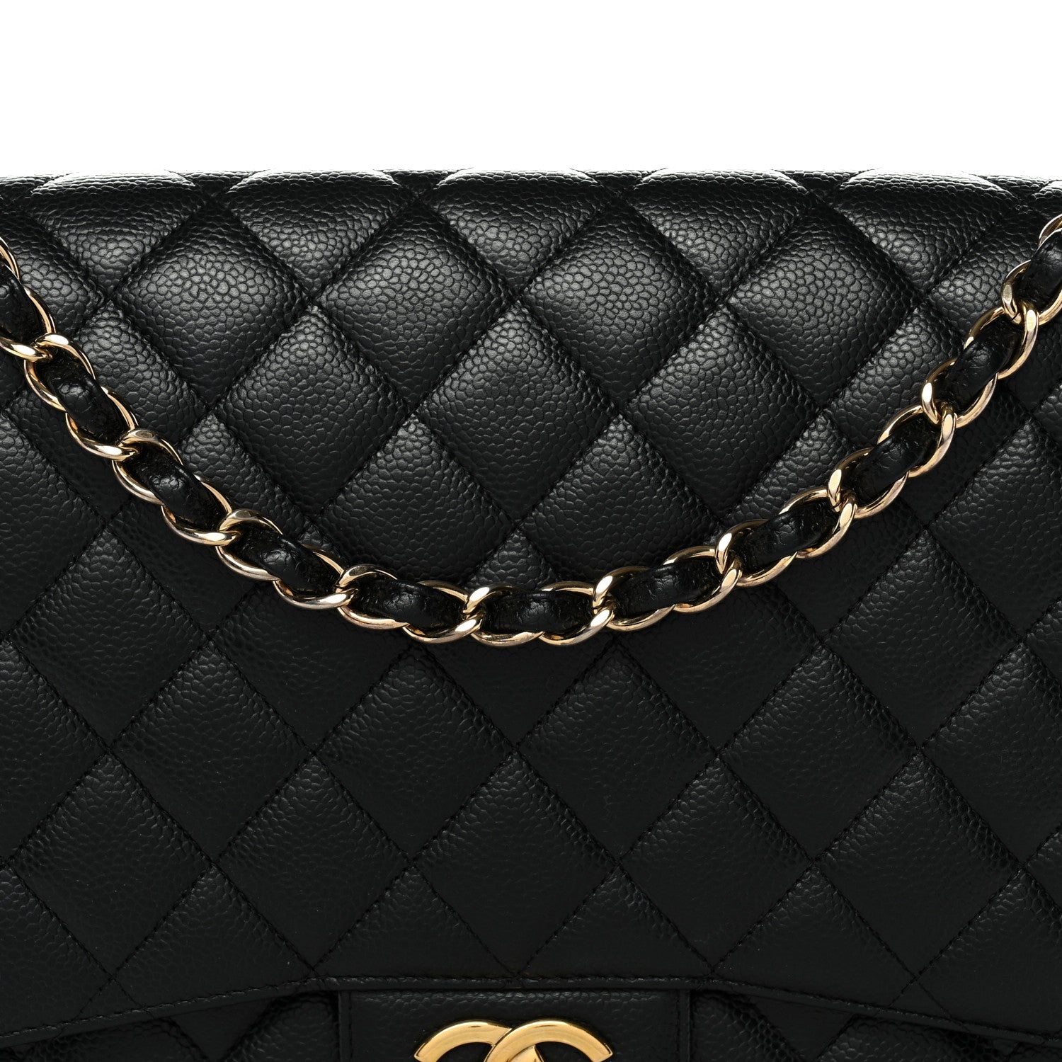 Chanel Caviar Quilted Maxi Double Flap Black