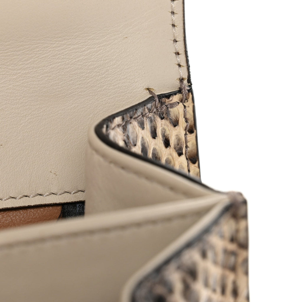 Gucci Snakeskin Bamboo Web Mini Dionysus Top Handle Bag
