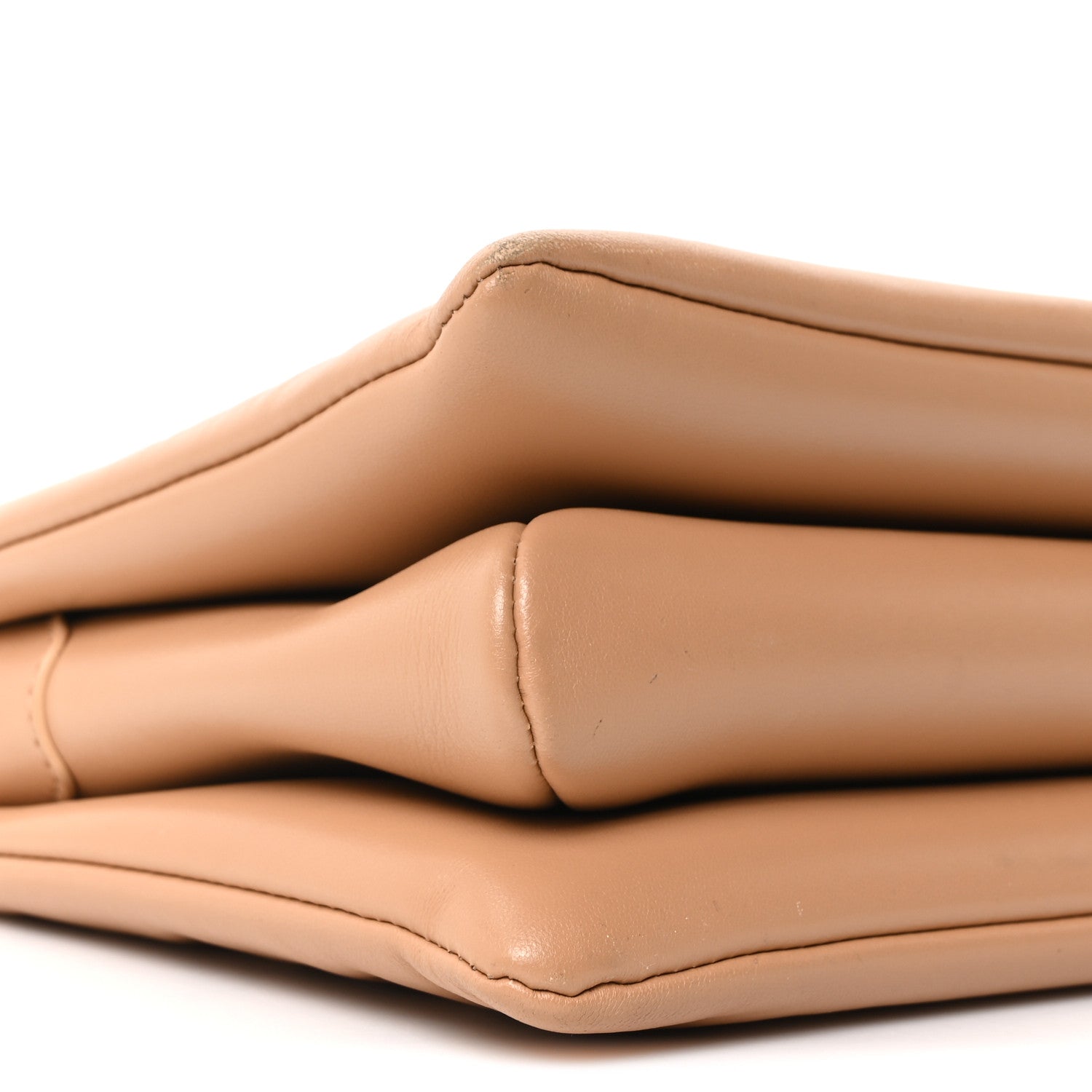 Louis Vuitton Lambskin Embossed Monogram Coussin PM Camel