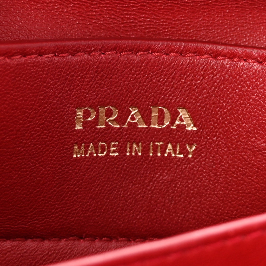 Prada Saffiano Cuir Medium Double Bag Black Fuoco