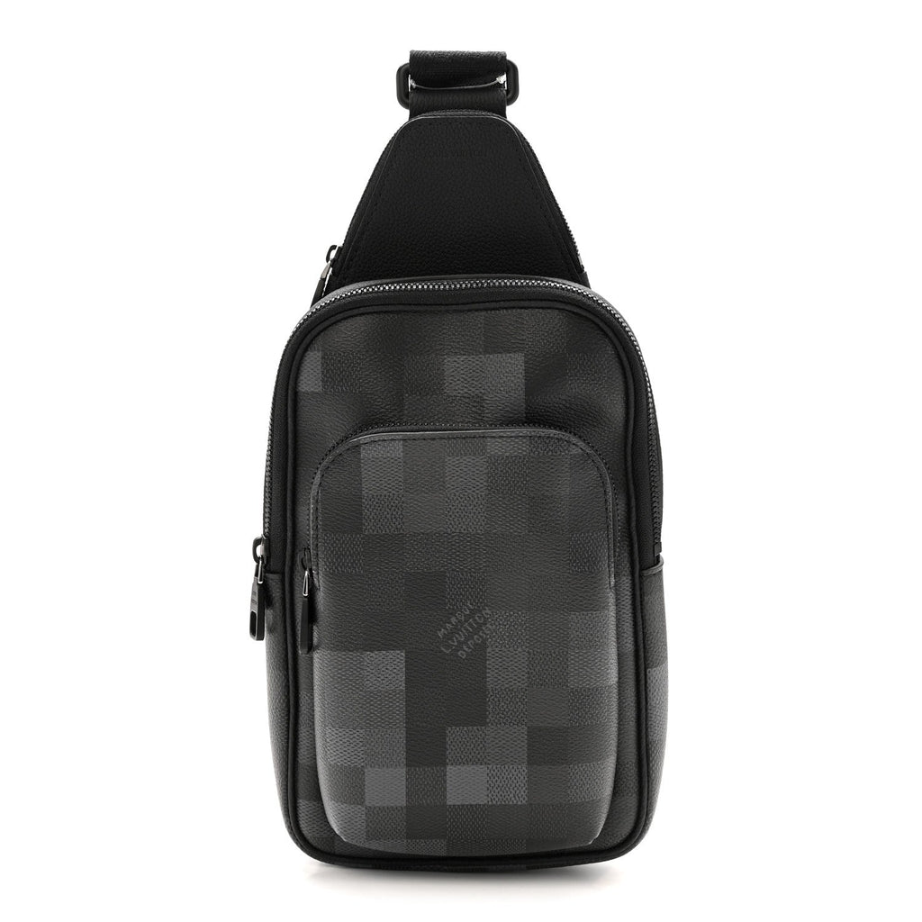 Louis Vuitton Damier Graphite Pixel Avenue Sling Backpack Gris