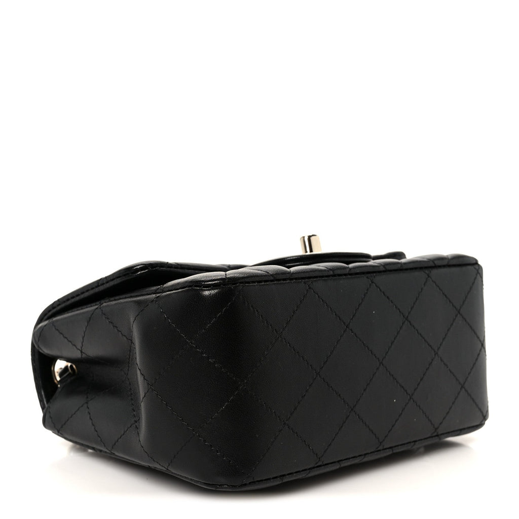 Chanel Lambskin Quilted Mini Square Flap Black