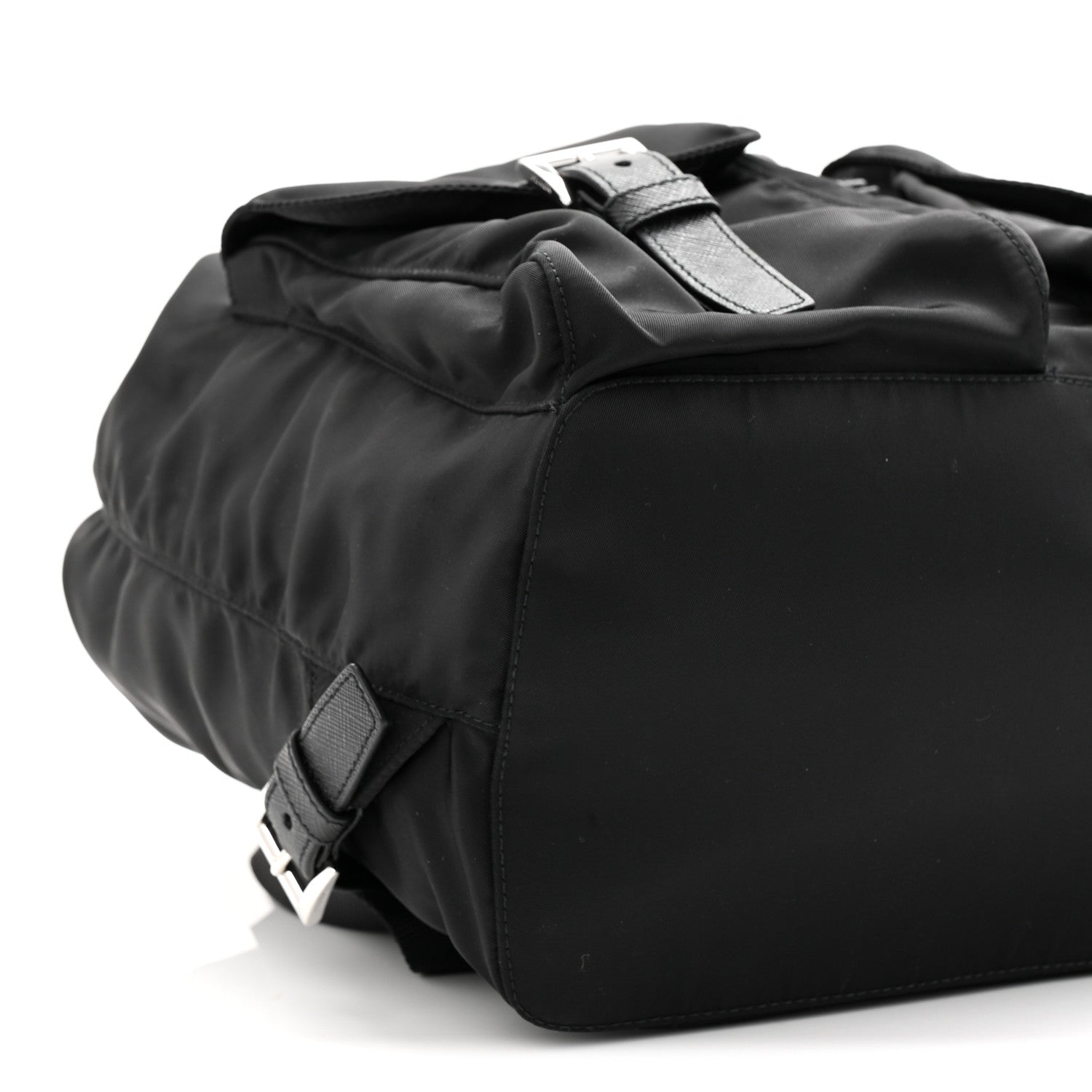 Prada Tessuto Nylon Saffiano Medium Backpack Black