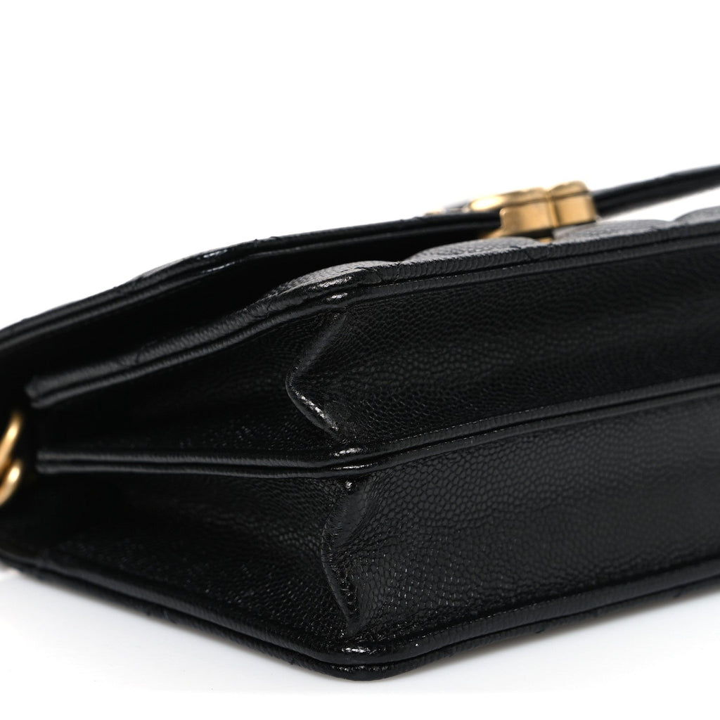 Chanel Caviar Quilted Mini Bracelet On Chain Wallet On Chain WOC Black