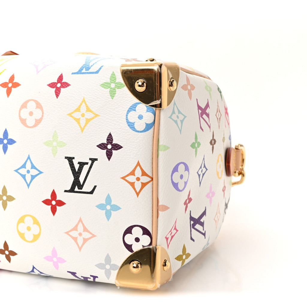 Louis Vuitton LV X TM Monogram Multicolor Speedy Bandouliere 25 White