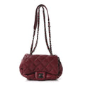 Chanel Lambskin Quilted Mini Round Flap Red