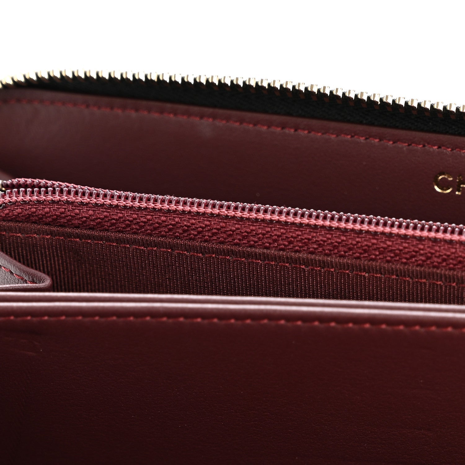 Aged Calfskin Quilted Lucky Charms 2.55 Reissue Zip Around Wallet Black