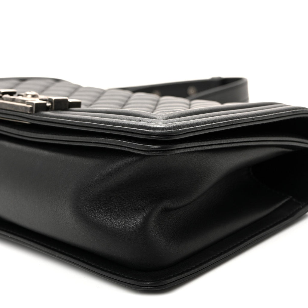 Chanel Calfskin Quilted Medium Boy Flap Black