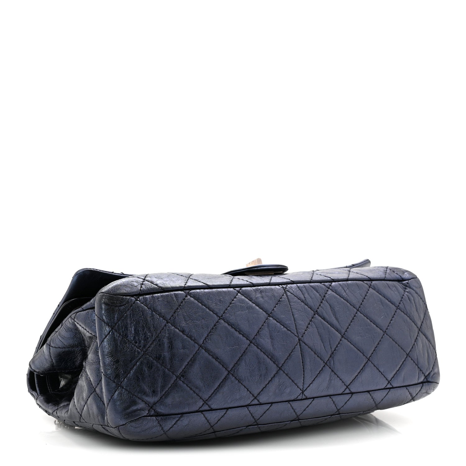 Chanel Metallic Aged Calfskin Quilted 2.55 Reissue 228 Flap Blue