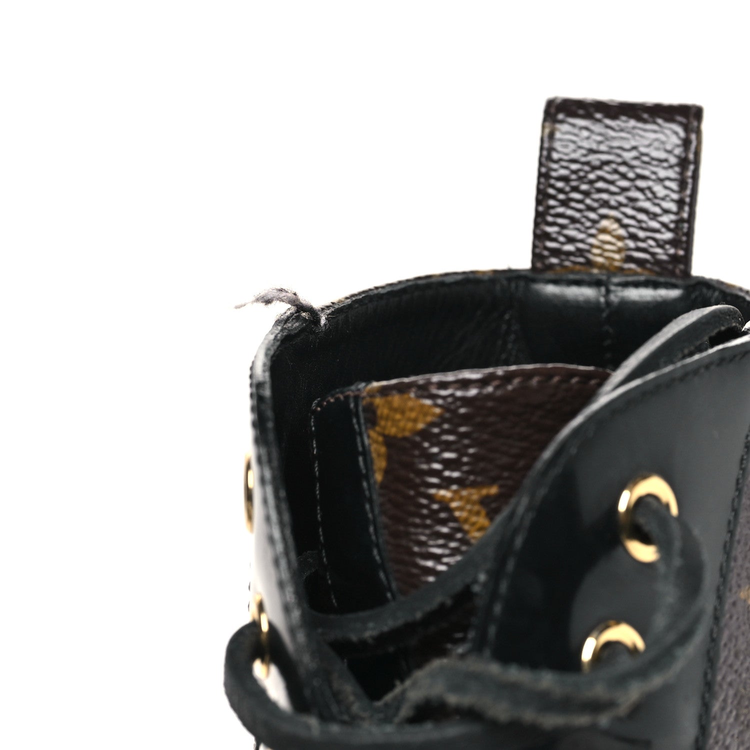 Louis Vuitton Patent Calfskin Monogram Star Trail Ankle Boots 38.5 Black