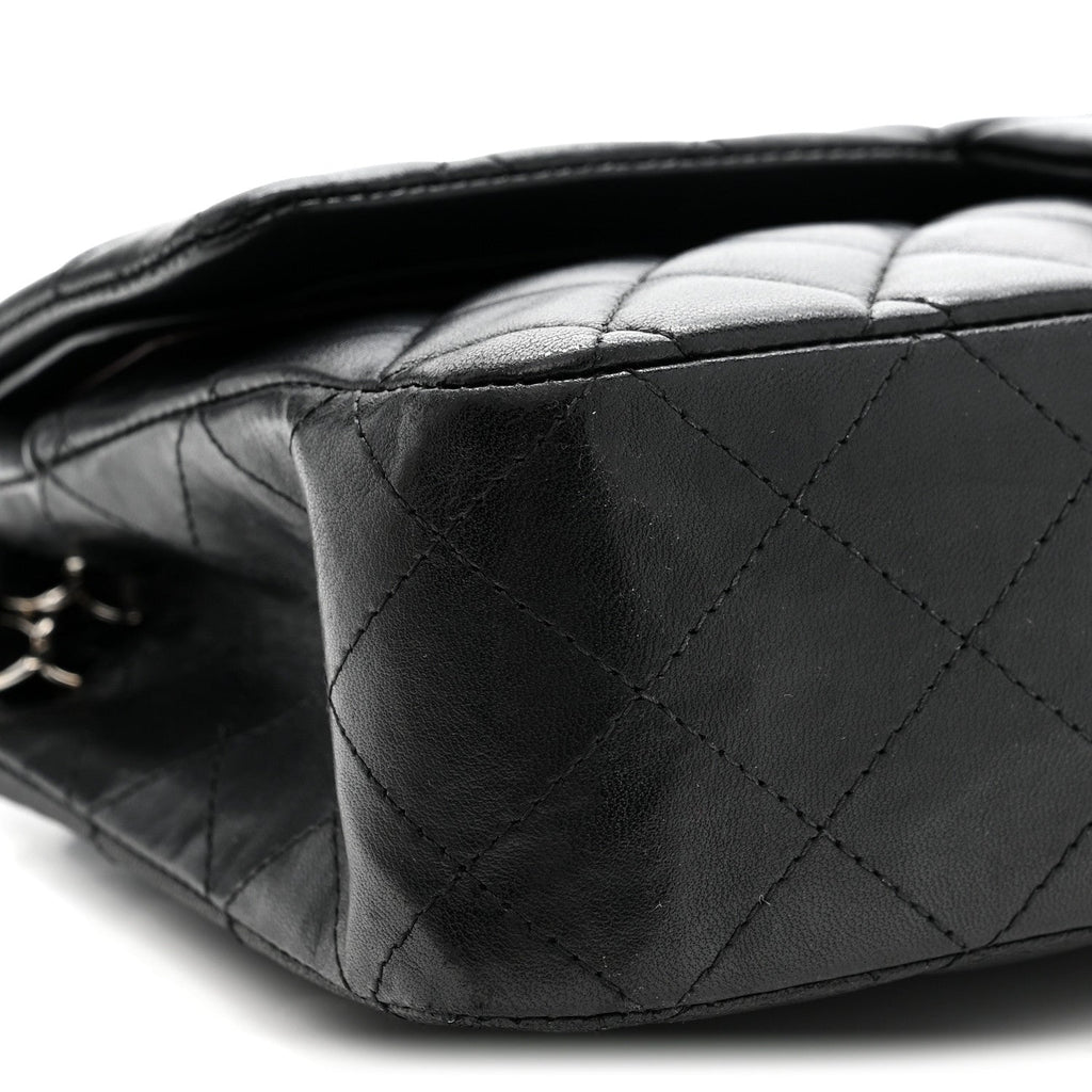 Chanel Lambskin Quilted Medium Double Flap Black