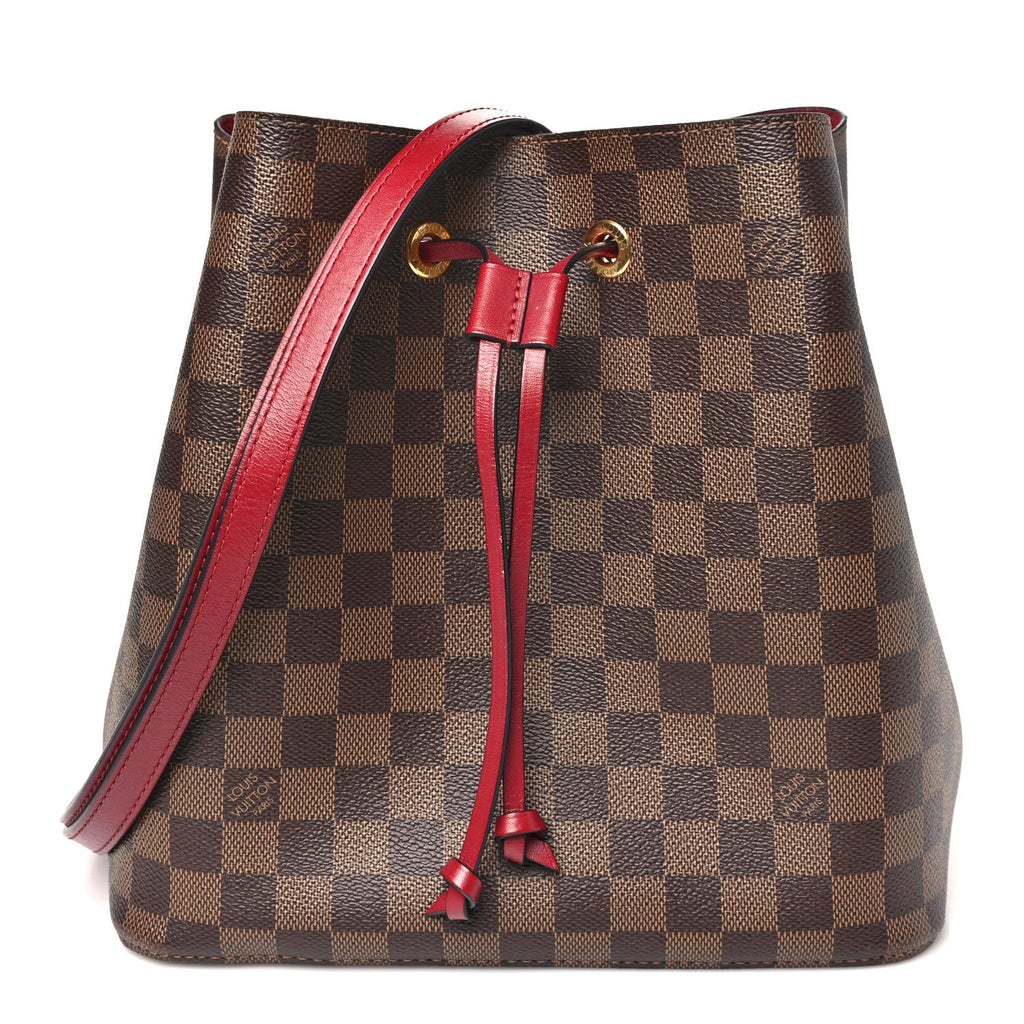 Louis Vuitton Damier Ebene Neonoe MM  Cherry Berry